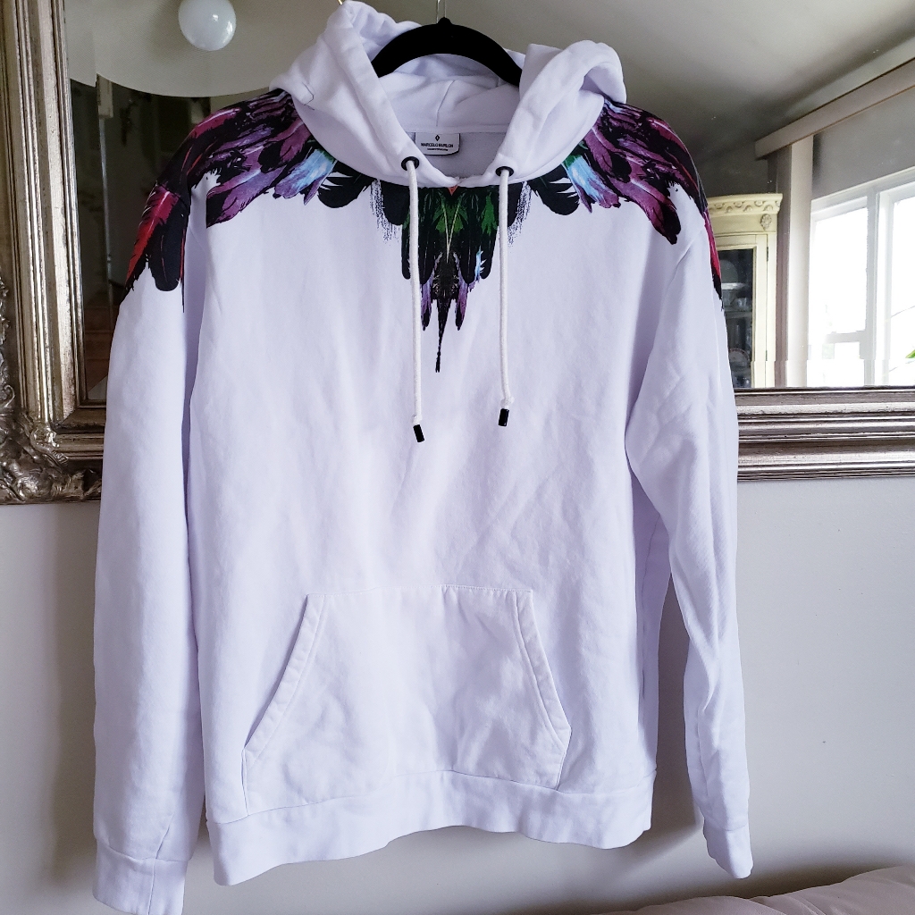 Marcelo Burlon White Hoodie